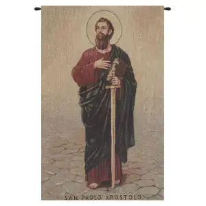 Saint Paul European Tapestry Wall Hanging 26x18 Inch Cotton Jacquard Woven Wall Tapestry