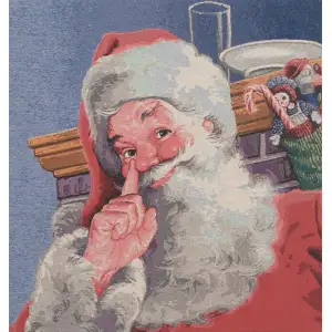 Kringle Nose Stretched Wall Tapestry 25x23 Inch Santa Christmas Woven Holiday Home Decor