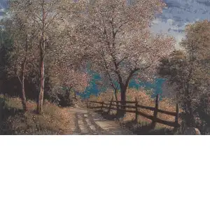 Fairly Local Stretched Wall Tapestry C 23x41 Inch Scenic Woven Landscape Home Decor