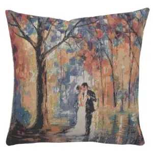 Alessia Cara Wedded Bliss Tapestry Pillow Cover 16x16 Inch Cotton Jacquard Woven Cushion Cover